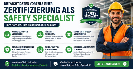 Die wichtigsten Vorteile einer Zertifizierung als Safety Specialist