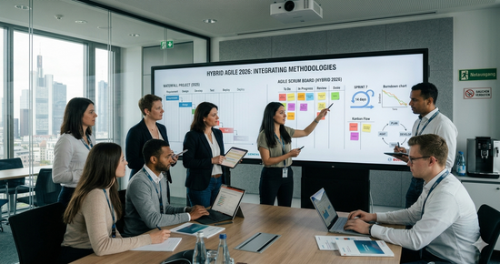 Hybrid Agile 2026: Warum deutsche Unternehmen sich vom reinen Wasserfallmodell verabschieden