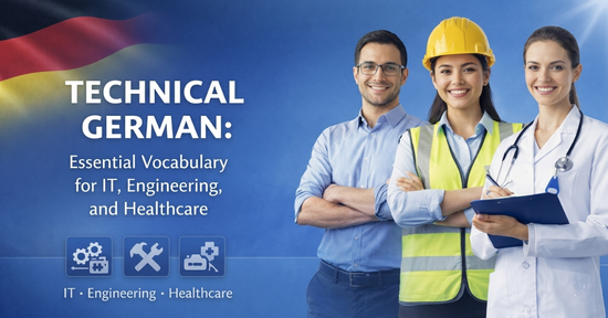 Technical German: Essential Vocabulary for IT, Engineering, and Healthcare