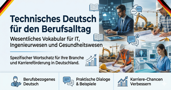 Technisches Deutsch: Wesentliches Vokabular für IT, Ingenieurwesen und Gesundheitswesen