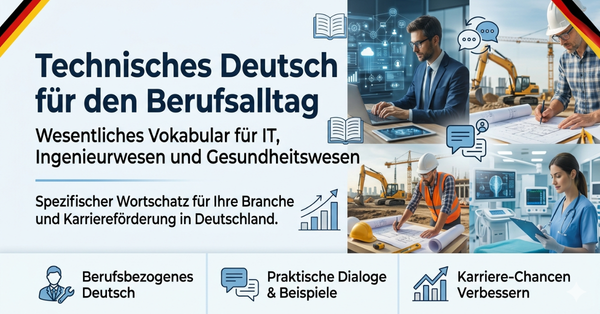 Technisches Deutsch: Wesentliches Vokabular für IT, Ingenieurwesen und Gesundheitswesen