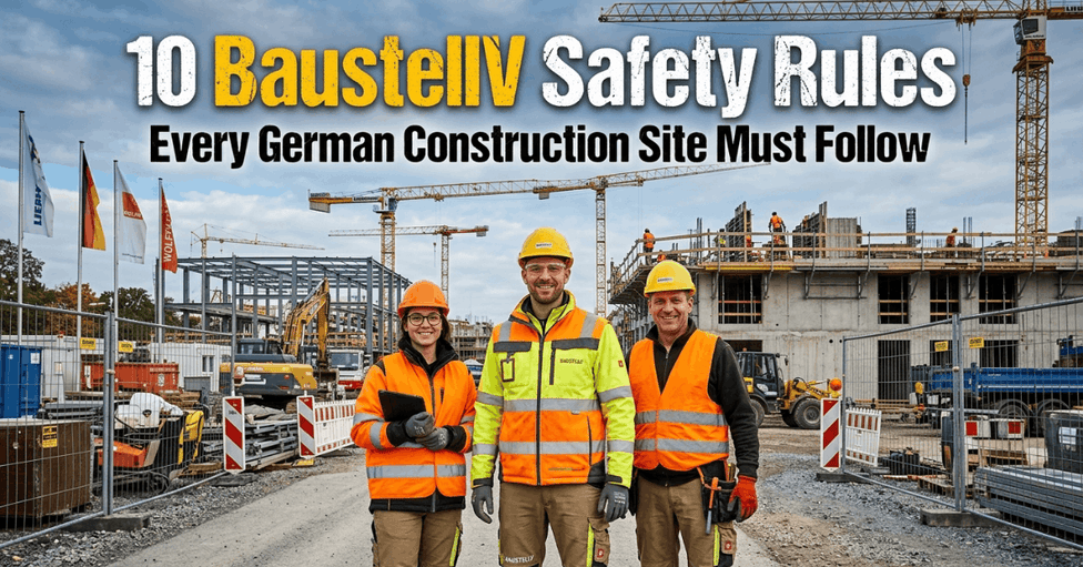 10 Sicherheitsregeln der Baustellenverordnung, die jede deutsche Baustelle befolgen muss