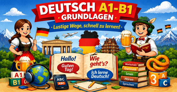 Deutsch A1-B1 Essentials: Spaßige Wege, schnell zu lernen