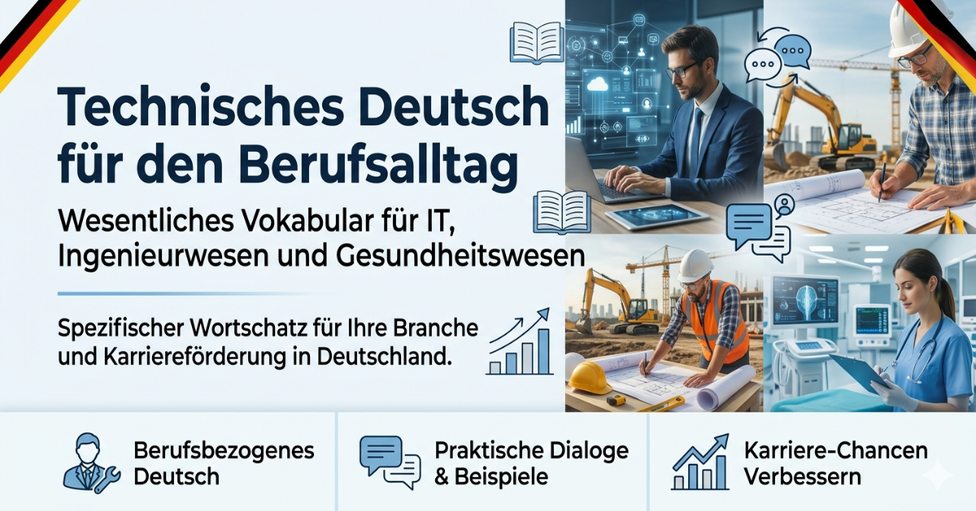 Technical German: Essential Vocabulary for IT, Engineering, and Healthcare