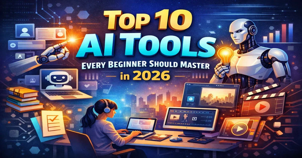 Die Top 10 KI-Tools, die jeder Anfänger im Jahr 2026 beherrschen sollte
