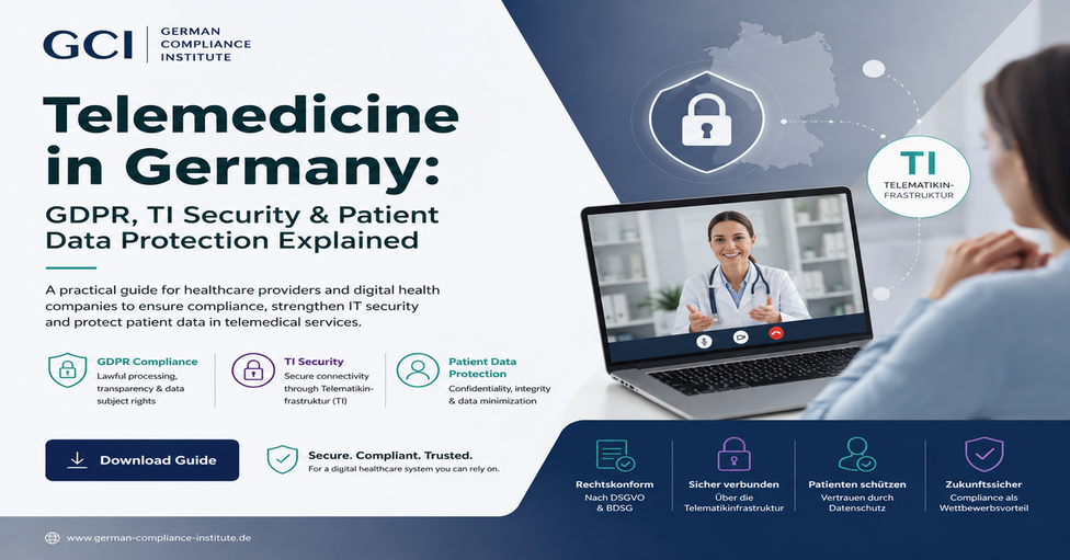 Telemedizin in Deutschland: DSGVO, TI-Sicherheit & Patientendatenschutz erklärt