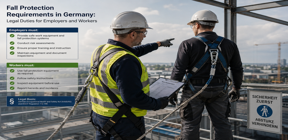 Fall Protection Requirements in Germany: Legal Duties for Employers and Workers