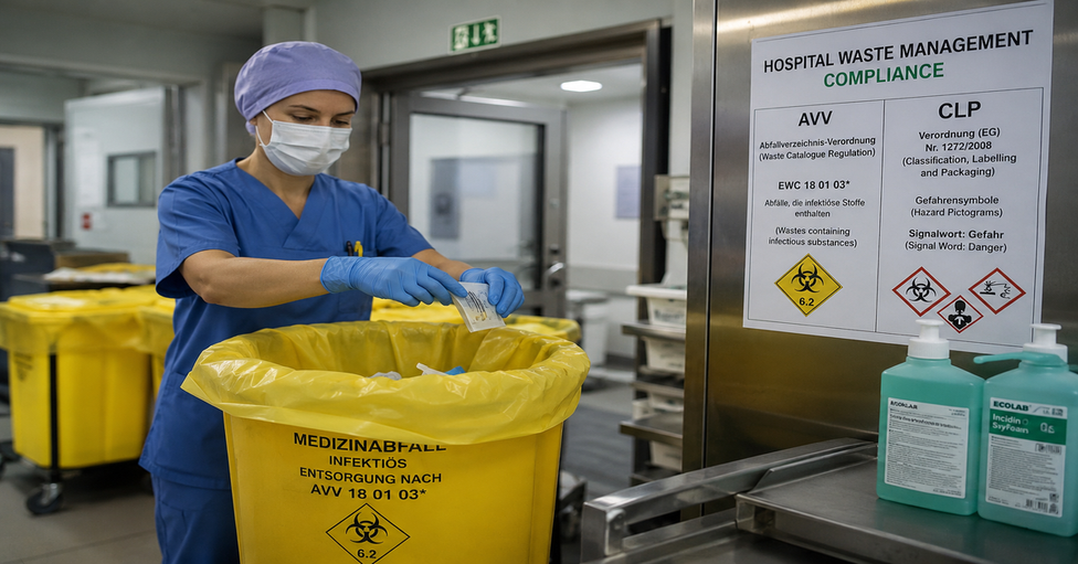 Hospital Waste Management Compliance: Legal Requirements in Germany (AVV & CLP)