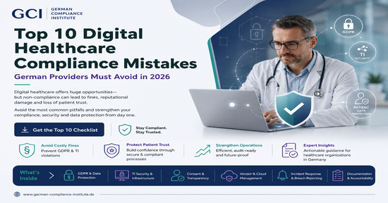 Top 10 Digital Healthcare Compliance Mistakes German Providers Must Avoid in 2026