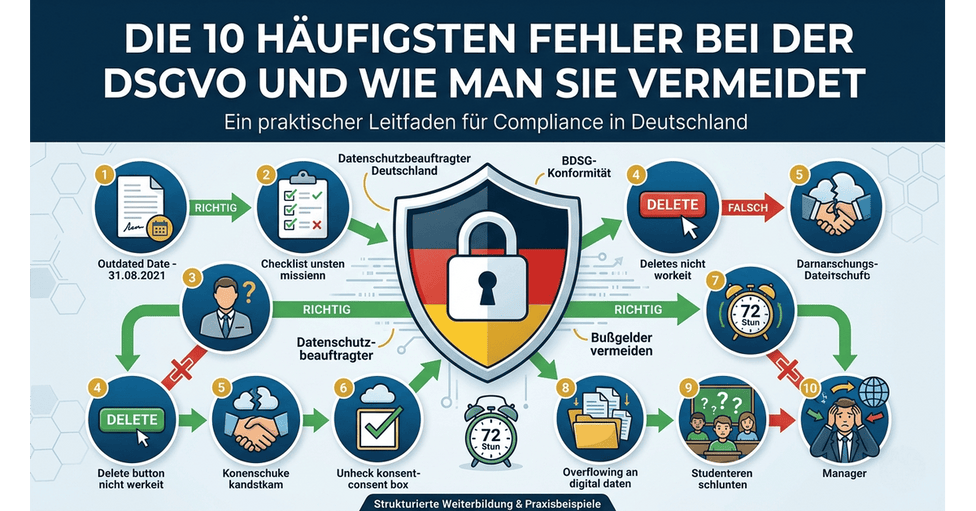 The 10 most common GDPR mistakes and how to avoid them